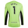 Camisola + Calções Guarda-Redes Manchester United De Gea 1 Criança Manga Comprida Equipamento 1ª 23/24